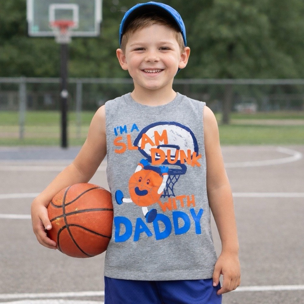 Basketball Daddy T-shirt 5T Children's Place Slam Dunk Sports Parenting NEW